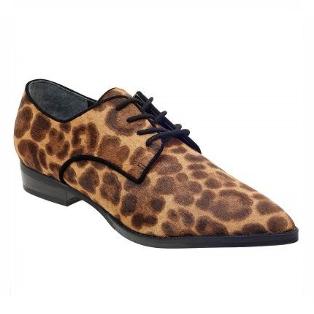 Marc Fisher LTD Finna Pointy Toe Oxford Leopart Print - Picture 3 of 12